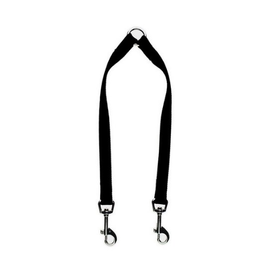 FB RAZDELILNIK ZA 2 PSA NAJLON ČRN 15MMX20CM