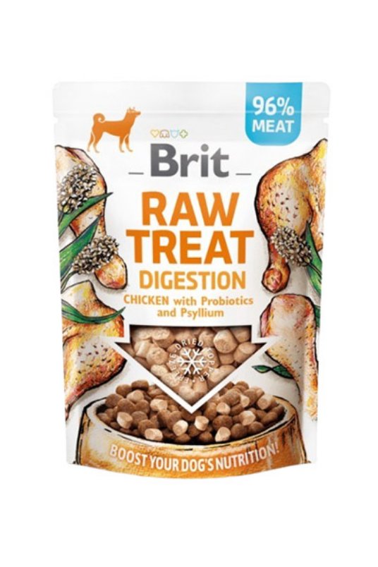 Brit Dog Freeze-dried Raw treat and topper, Digestion (chicken) 40g (10)