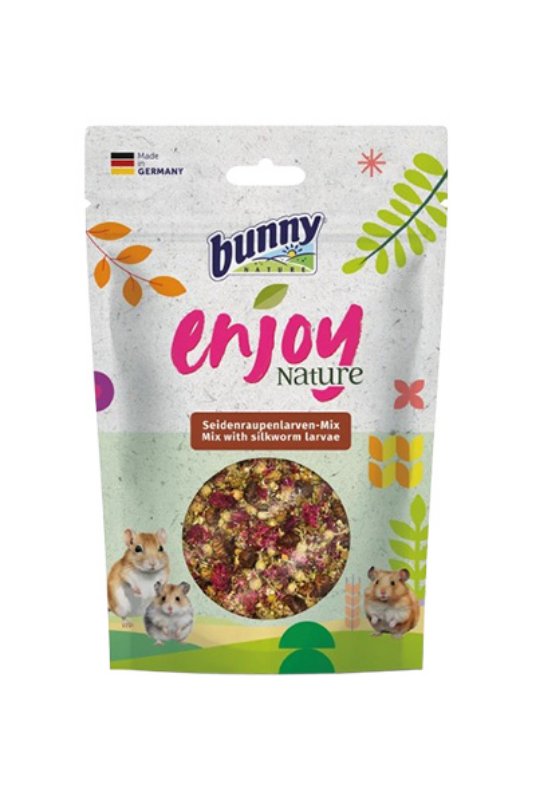 Bunny EnjoyNature Mix with Silkworm larvae, priboljšek za glodalce, z ličinkami sviloprejke, 40 g
