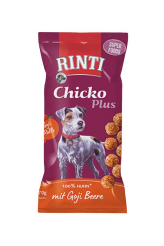 D.RINTI Chicko Plus, Piscanec+goji jagode rolice 70g (16)