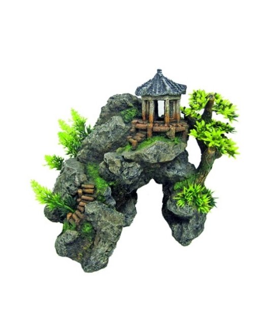 D. CR JAPAN TEMPLE WITH ROCKS