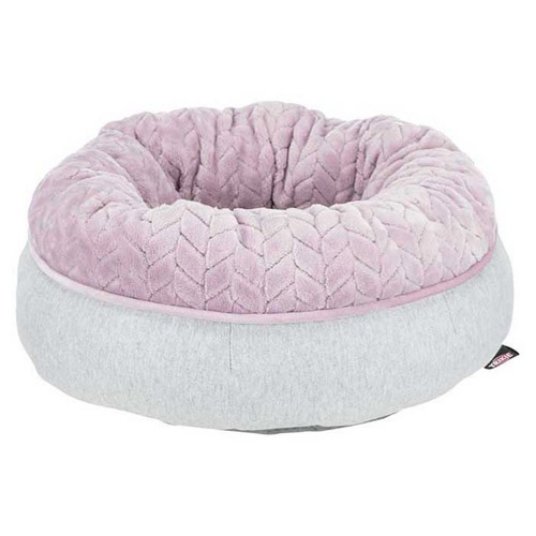 Trixie postelja Junior, okrogla, fi 40 cm, svetlo siva/svetlo roza