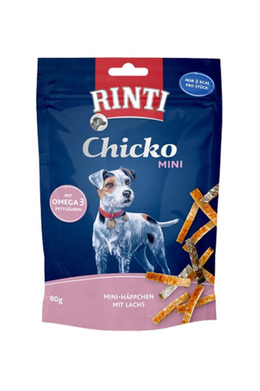 RINTI Chicko Mini, Piščanec z lososom 80g (12)