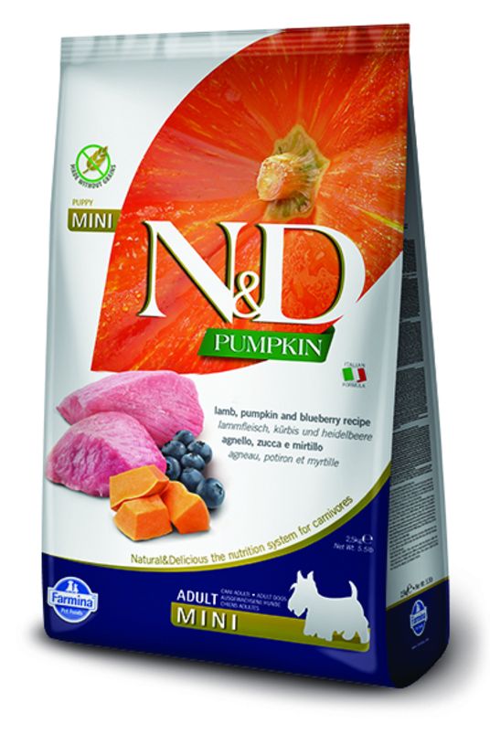 N&D GF PM Dog Lamb&Blueberry Adult Mini 7kg