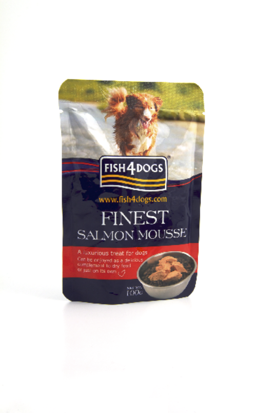 D.F4D -vrečka-dog Salmon 100g SALMON MOUSSE