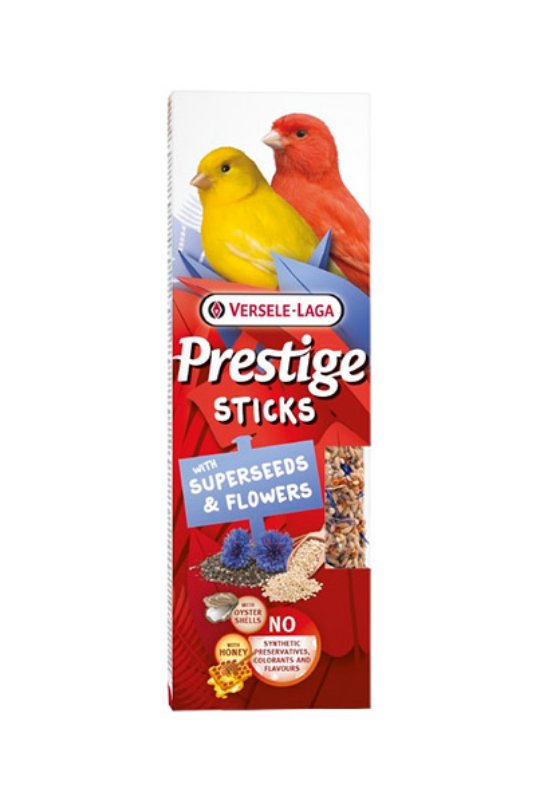 VL Prestige Sticks Canaries  Superseeds & Flowers, krekerji za kanarčke, 2 kos, 60 g (10)