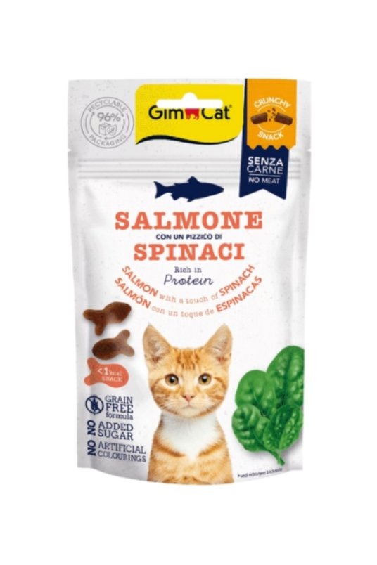 GC CRUNCHY SNACK LOSOS IN ŠPINAČA, 50 G (12)