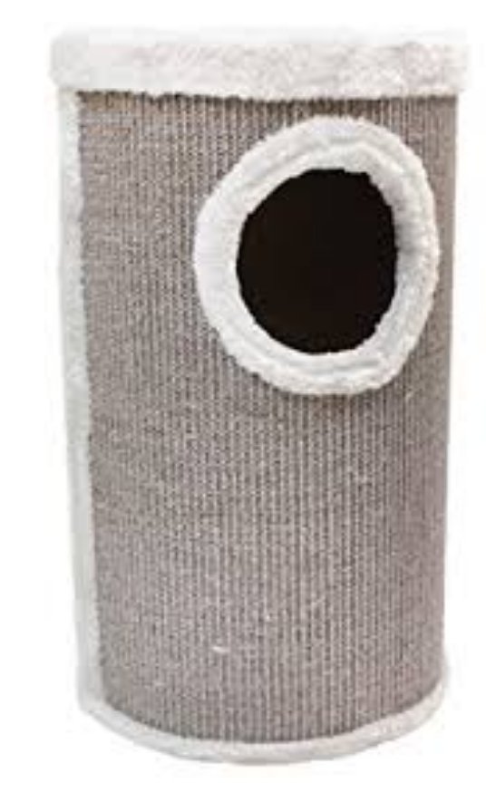 CR PRASKALNI STOLP ZA MAČKE 35 X 35 X 60 CM SIV