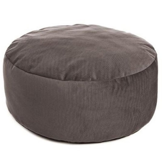FB okrogla postelja Pouf VELVET, fi 60cm, v 20 cm, svetlo rjava