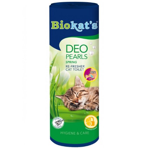 BIOKATS DEO PEARLS SPRING, osvežilec za mačji posip, 700 g (6)