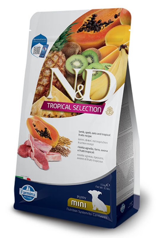 D.N&D Dog Tropical Selection Lamb Puppy Mini 1,5kg