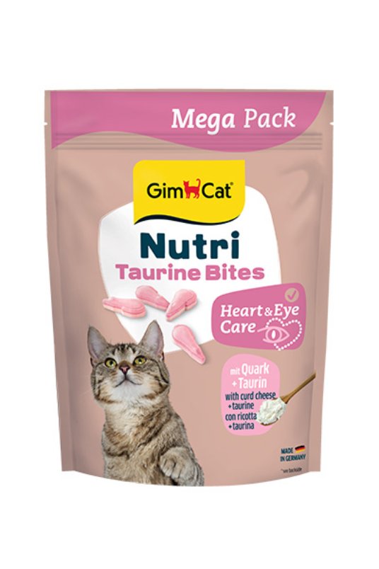 GIMCAT NUTRI TAURINE BITES CURD, priboljšek s skuto, 425 g