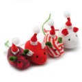CR Xmas Mice, igrača za mačke, set božičnih mišk, 5 cm, 4 kos