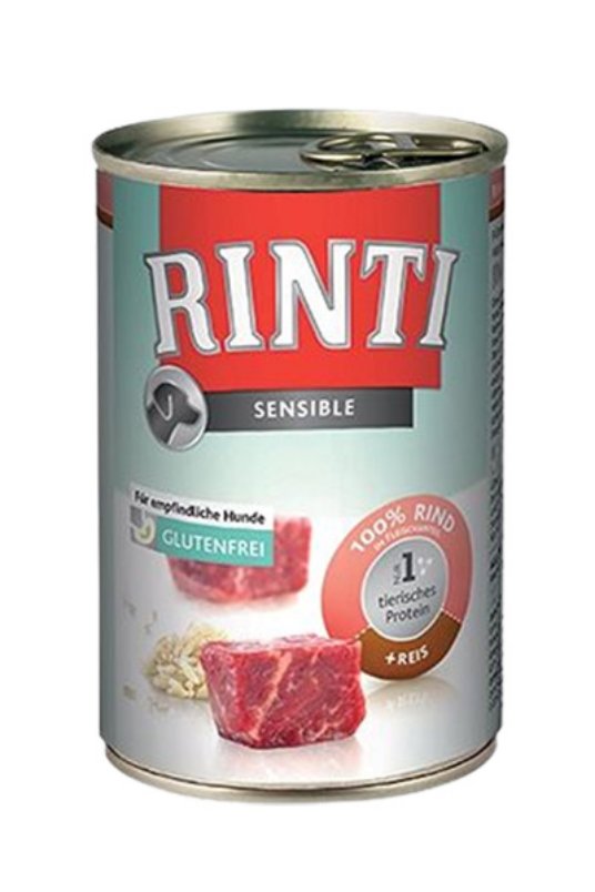 RINTI SENS., govedina&riž 400g (12)