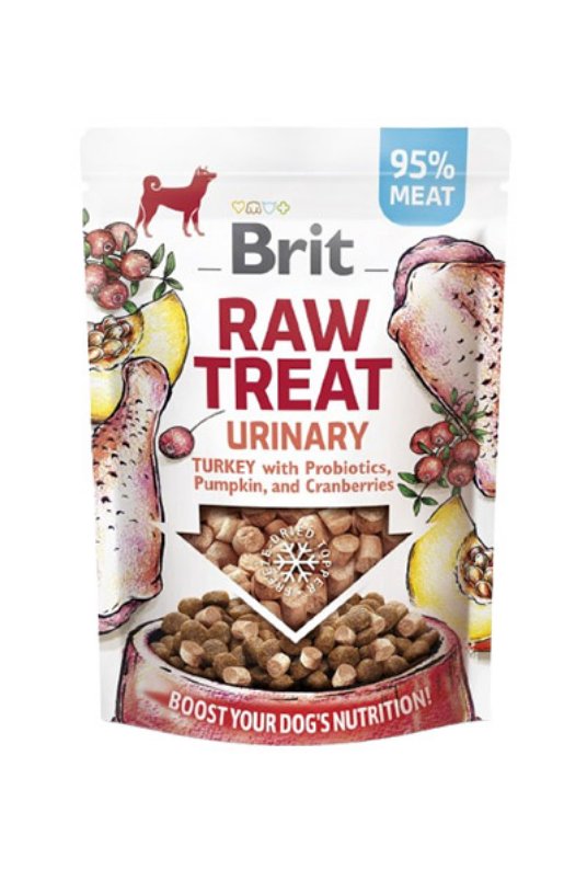 Brit Dog Freeze-dried Raw treat and topper, Urinary (turkey) 40g (10)