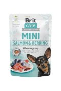 BCD-pouch Mini Sterilised with Salmon&Herring fillets in gravy 85g (24)