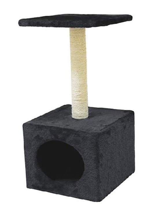 CR PRASKALNIK ZA MAČKE HAMBURG 30 X 30 X 55 CM ČRN