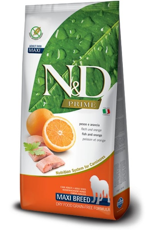D.ND GF Dog Fish&Orange Adult Maxi 12kg