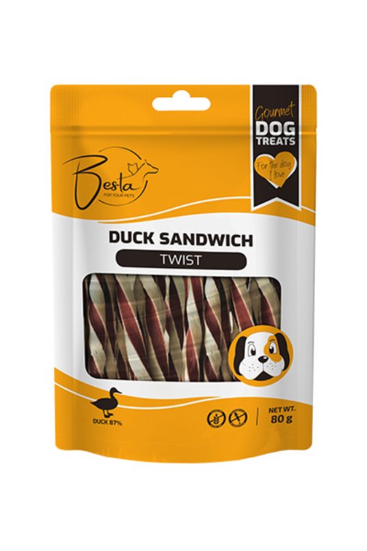 Besta QQ Duck sandwich twist 80g