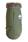 CR BOBBY oblačilo za psa PADDED JACKET FINLANDE GREY GREEN 30S