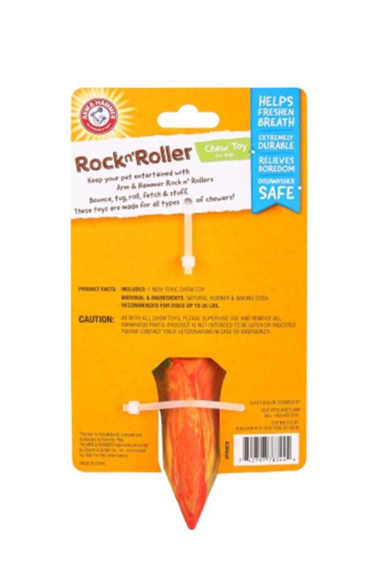 FFP A&H Rock-N-Roller igrača za žvečenje za pse, figura 8, rumena