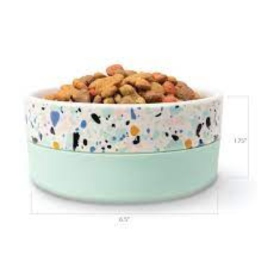 "FFP Jonathan Adler Now House Mint ""Terrazzo"" Duo Bowl Medium"