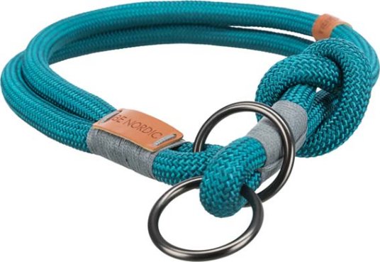 TRIXIE BE NORDIC ZATEZ. OVRATNICA L–XL 55 CM/13 MM petrol/light petrol/grey/light grey
