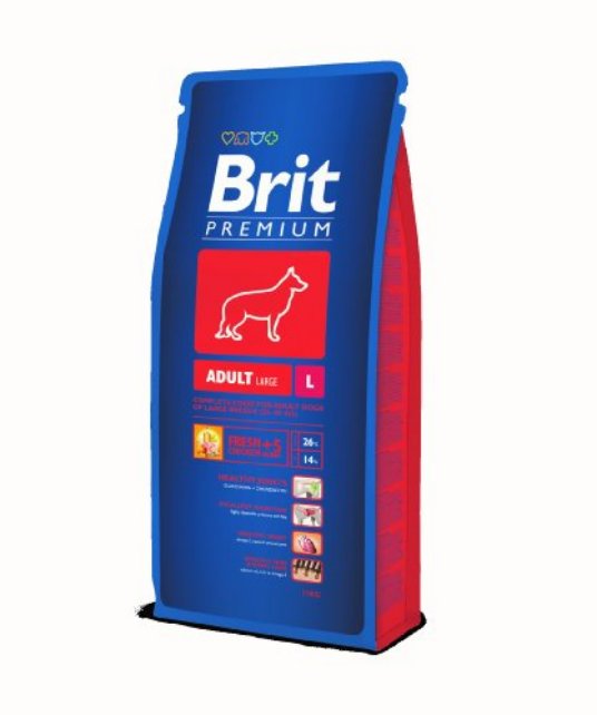 D.BRIT-Premium Adult L 15 kg Za odrasle pse težke od 25-45 kg