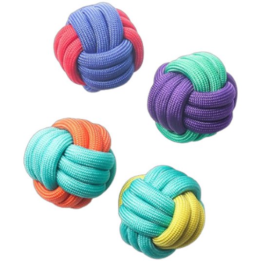 Besta igračka za pse, žogica Bundle vrv 6cm različne barve