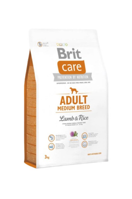 BCD Hypoallergenic Adult medium br. Lamb&Rice 3kg
