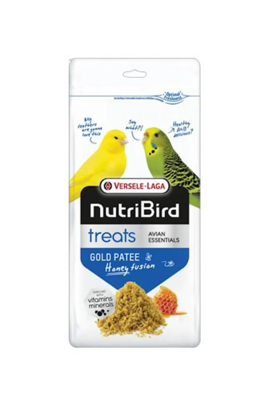 VL NutriBird Treats Gold Patee Honey Fusion, za kanarčke in male papige, 250 g (5)