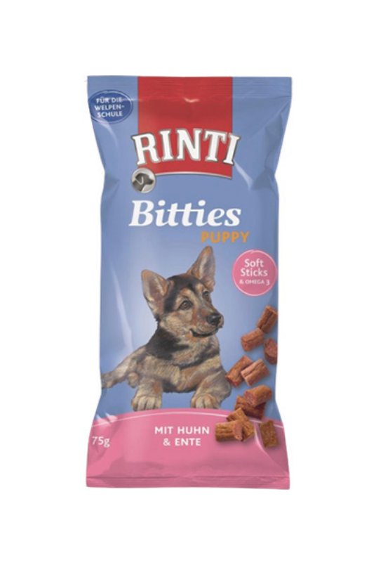 RINTI Bitties Puppy, koščki s pišč.in raco 75g (16)