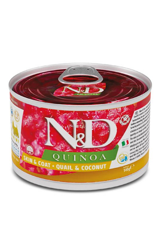 N&D Can Dog Quinoa Quail & Coconut Mini 140g (6)