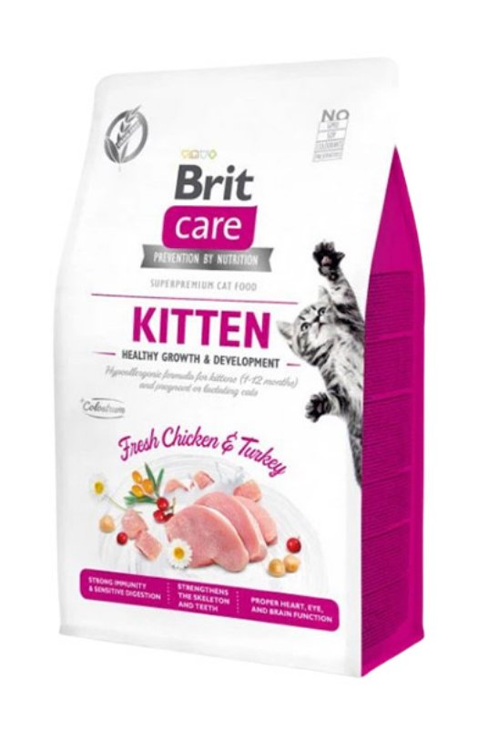 Brit Care Cat Grain-Free Kitten Healthy Growth & Development, 0,4 kg  (za zdrav razvoj mladih mačk)