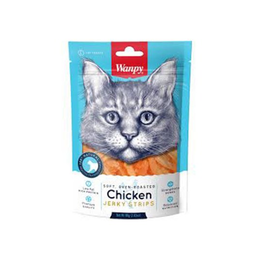 Wanpy Cat Soft Chicken Jerky strips 80g