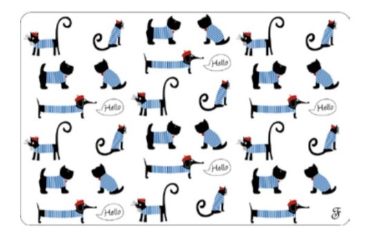 FB PODLOGA ZA POSODE HELLO DOGS & CATS 43X28 cm