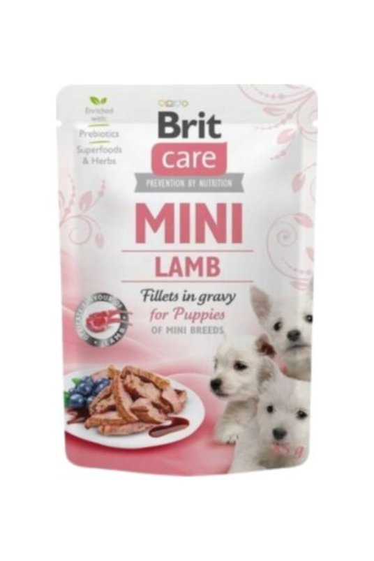 BCD-pouch Mini Puppy with Lamb fillets ingravy 85g (24)