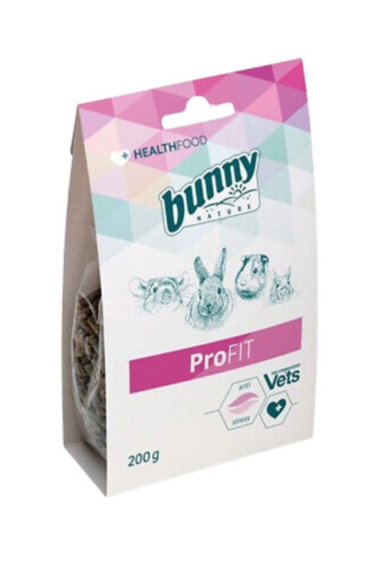 Bunny ProFit dopolnilna hrana za pritlikave kunce, morske prašičke, činčile in deguje, 200 g