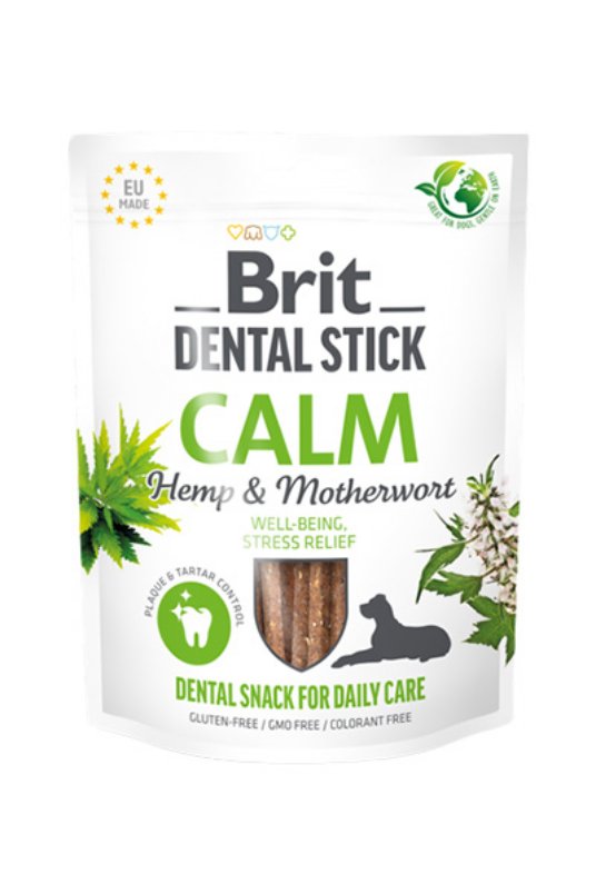 Brit Dental Sticks Dog Calm with Hemp&Motherwort 7pcs 251g (10)