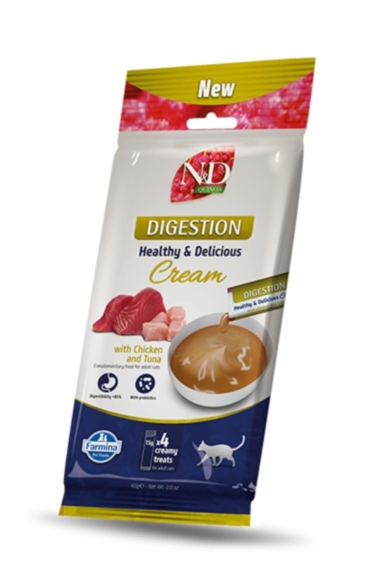ND Cat Creamy Treat Quinoa Digestion with Chicken&Tuna for Adult Cats (4x15g) 60g (15)