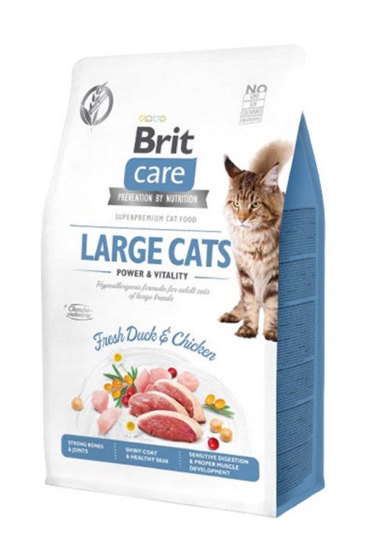 Brit Care Cat Grain-Free Large cats Power & Vitality, 7 kg (za velike mačke, za moč in vitalnost)