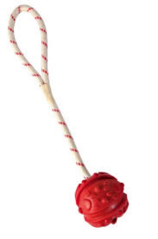 TRIXIE GUM. ŽOGA NA VRVI 4,5/35 CM
