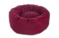 FB OKROGLA POSTELJA VELVET BORDO 70CM-V.22CM