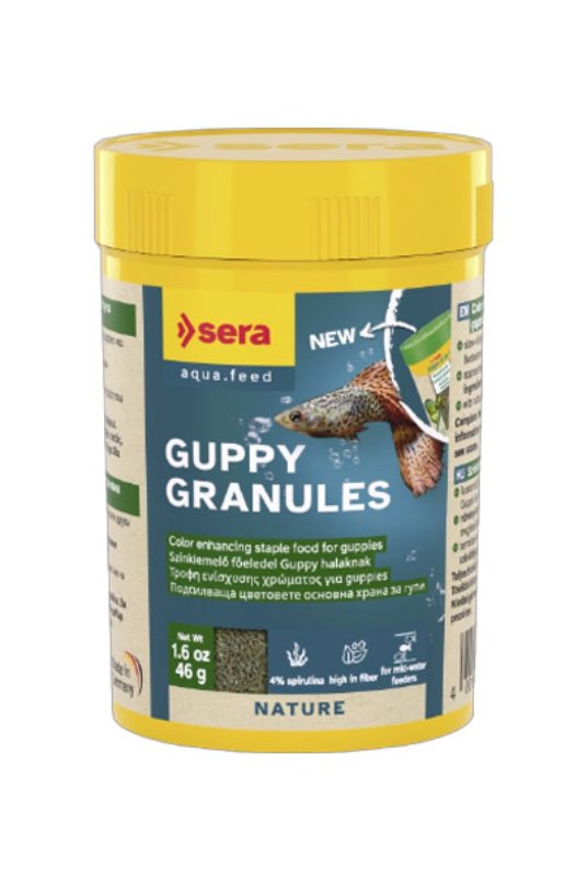 SERA Guppy Granules, hrana za gupije, 250 ml