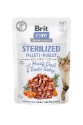 BCC-pouch Cat Grain-Free Sterilised - Fillets in jelly with Hearty Duck&Turkey 85g (24) - fileji race in purana za sterilizirane macke