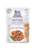 BCC-pouch Cat Grain-Free Kitten - Fillets in Jelly with Savory Salmon 85g (24) - fileji lososa v želeju za mlade mucke