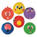 Trixie igrača za pse, žoga, različni obrazi, lateks, fi 6 cm