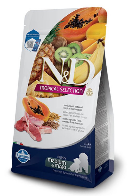 N&D Dog Tropical Selection Lamb Puppy MD&MX 2kg