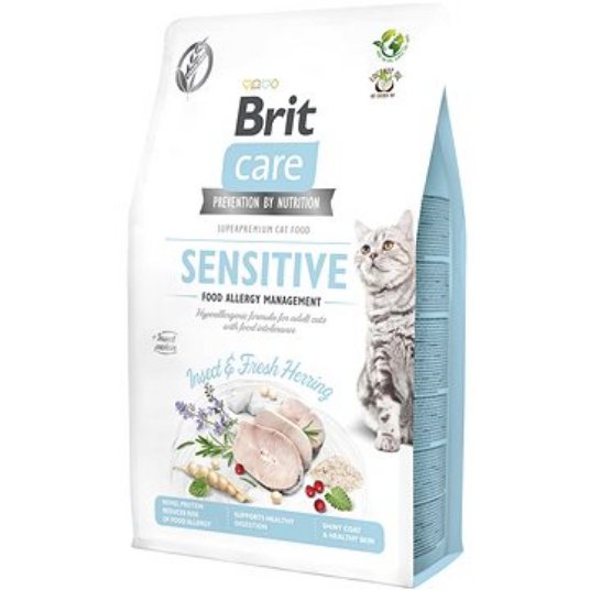 Brit Care Cat Grain-Free Insect, Food Allergy Management, 2 kg (za obvladovanje alrergij na hrano)