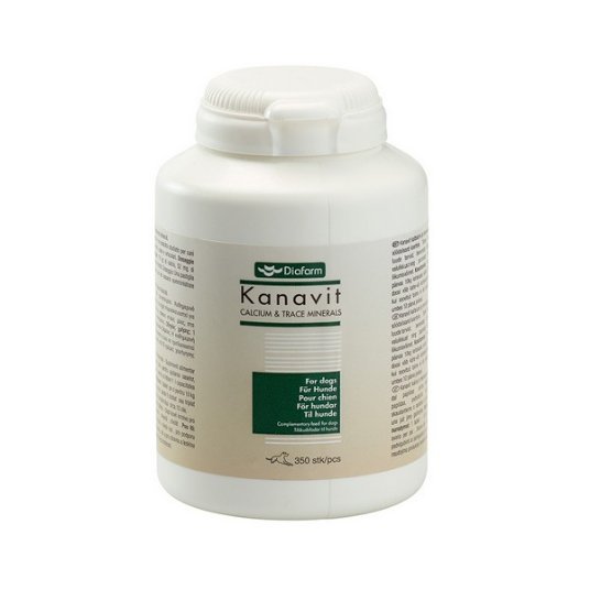 DF Kanavit - Calcium & Trace Minerals for dogs 350 tabl. (Kalcij in elementi v sledovih za pse)